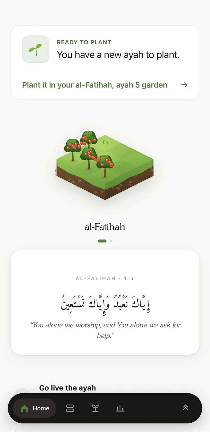 Shajar Home: the al-Fatihah garden with four fruiting trees